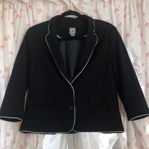 JCP Nautical Inspired fitted navy blue Jacket L